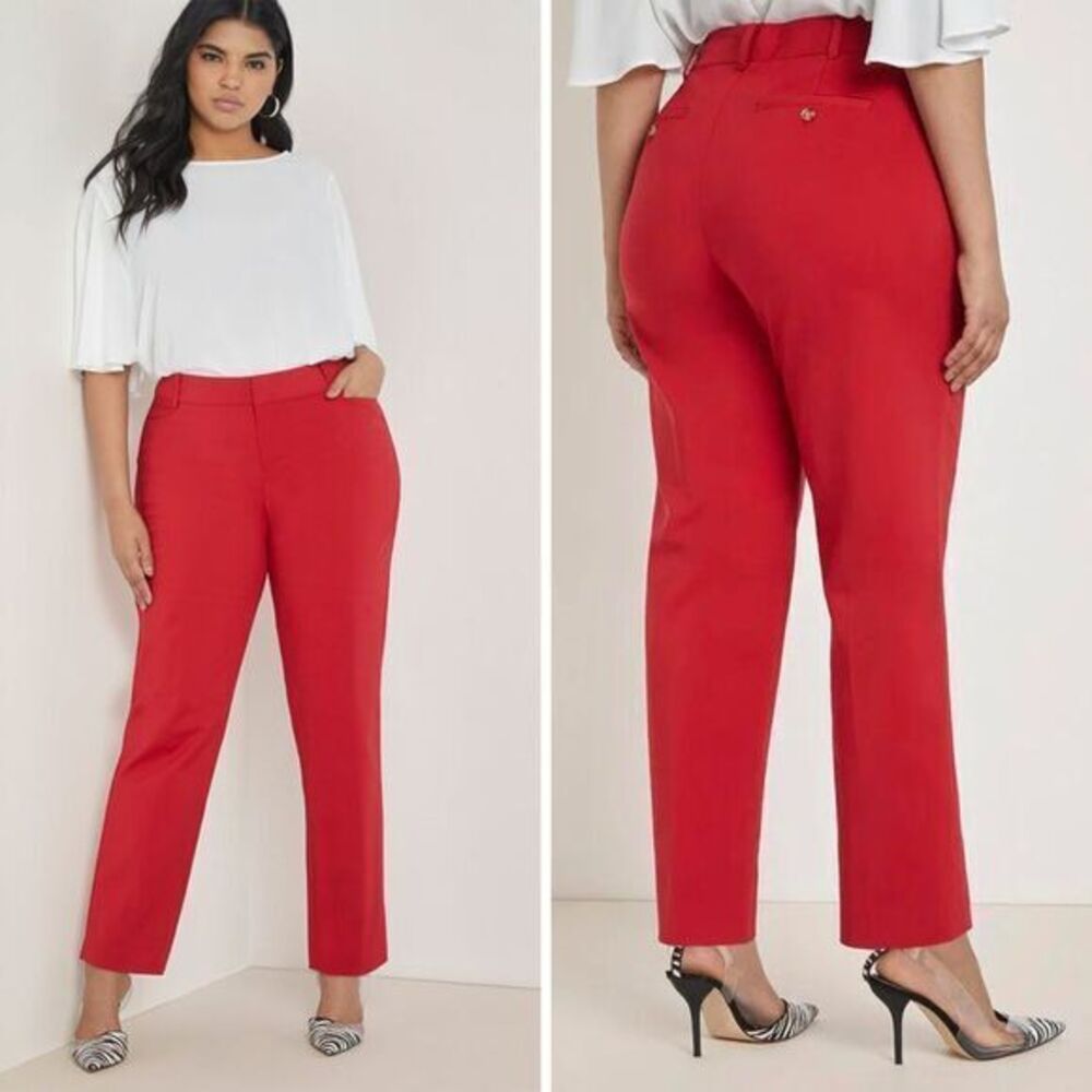 NEW Eloquii red Kady Pants, 26R‎